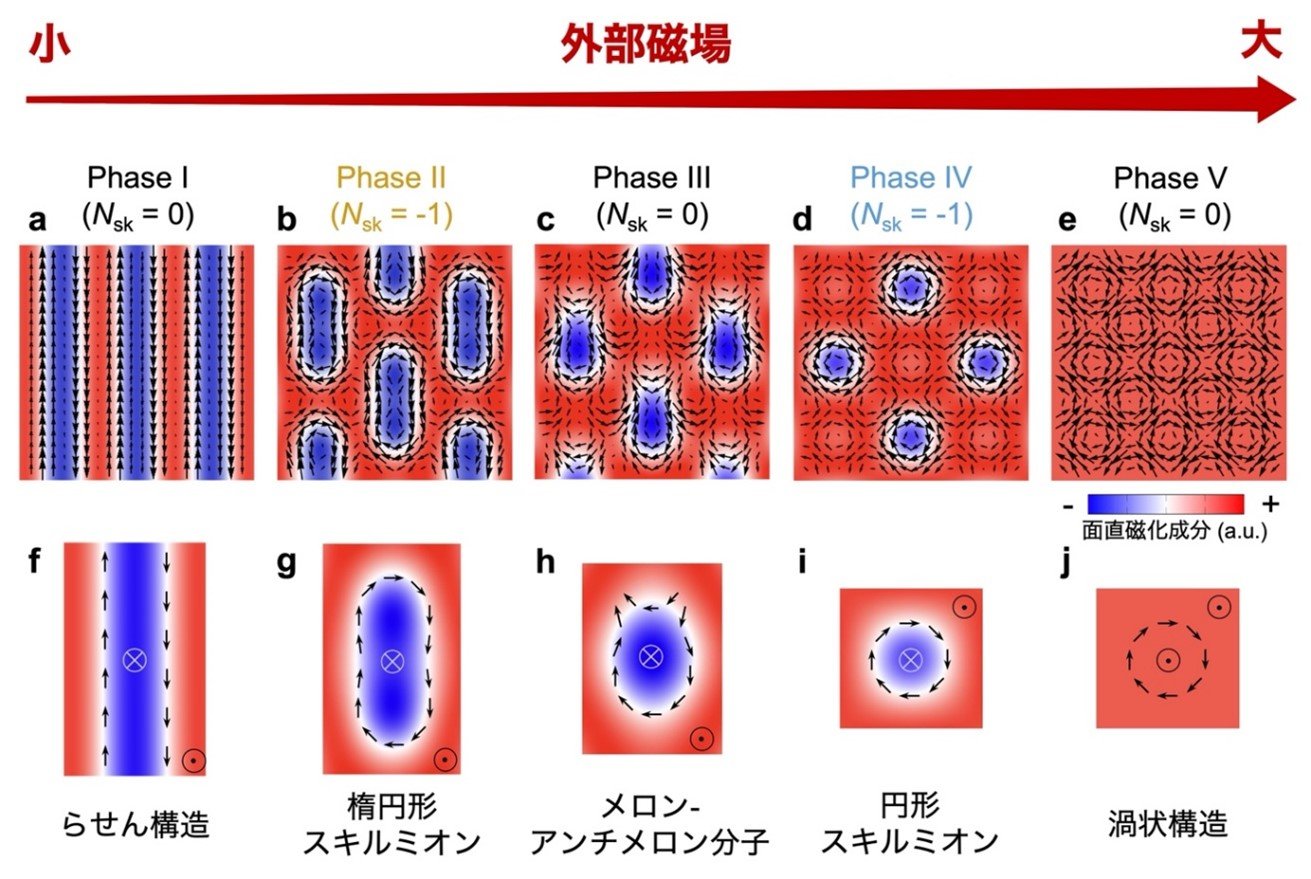図３希土類合金の各磁気相における磁気構造.jpg